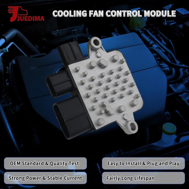 JUEDIMA Store Radiator Cooling Fan Control Unit Module Compatible with Mazda 6 MPV Lancer Outlander 2002-2007 Replaces# 1355A124 1C231-19700 AJY215SC0 MR497751 - Image 3